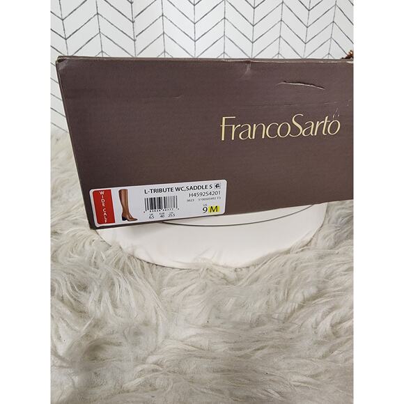 Franco Sarto Tribute Wide Calf Knee High Boots – Faux Leather, 3" Heel - Picture 11 of 12